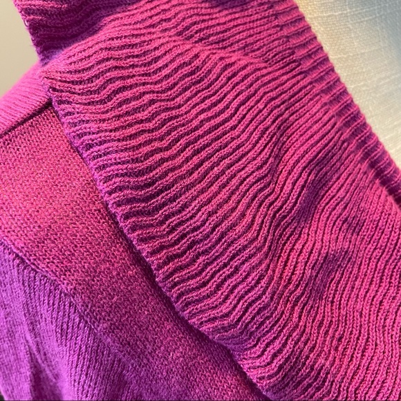 Byron Lars Violet Ruffle Open Cardigan - Picture 10 of 11